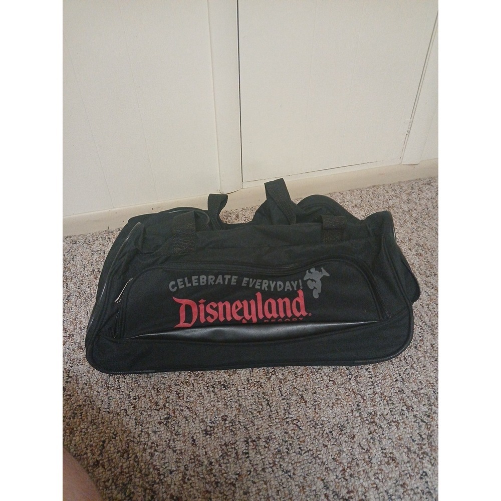 Disneyland Resort Rolling Luggage Duffle Bag w/Extension Mickey Celebrate Disney